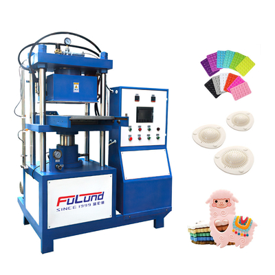 FuLund factory silicone hot press liquid logo hot pressing plate vulcanizing machine silicone product making machine
