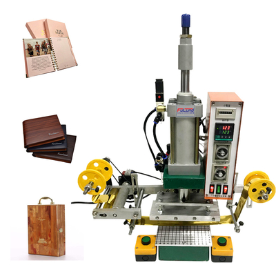 Automatic Pneumatic Leather Logo Embossed Hot Stamping Machine with CE Certificate