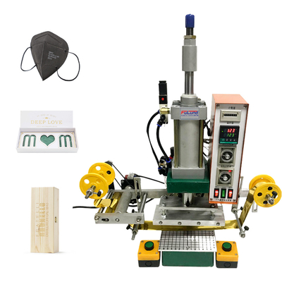 Automatic Pneumatic Gold Hot Foil Stamping Logo Printing Machine Plane Digital Hot Stamping Machine