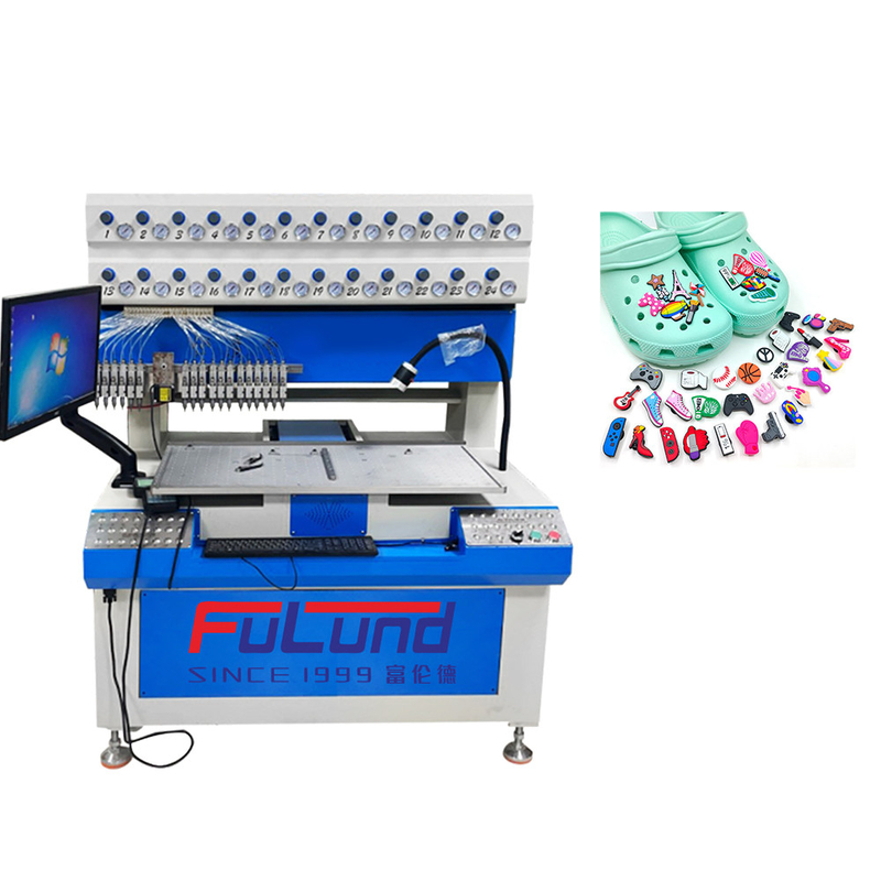 24 Colour Automatic PVC Silicone Drip Dispenser Mold Label Rubber Making Machine