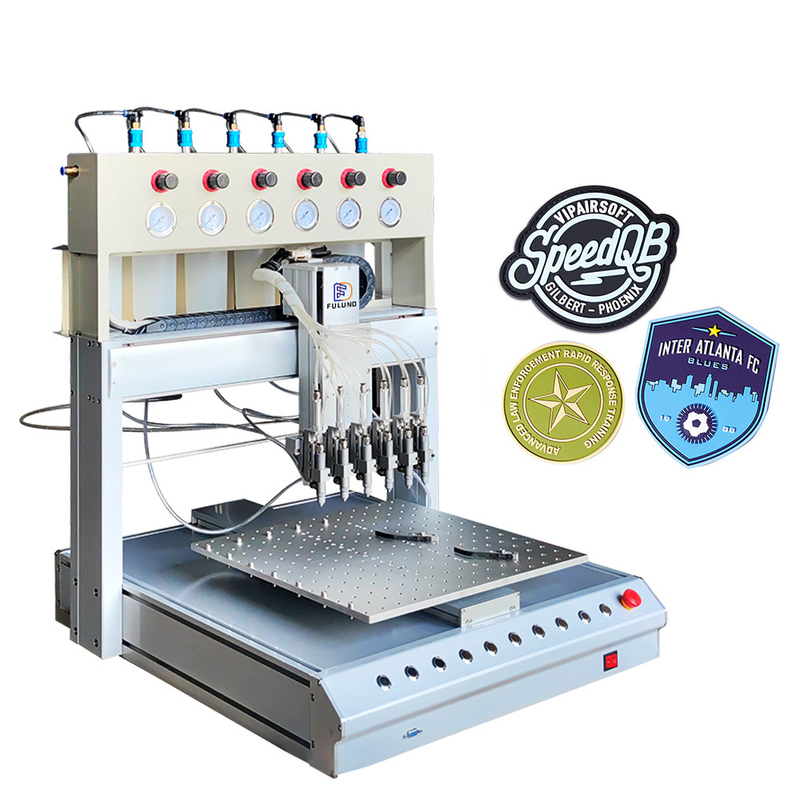 Dripping Silicon Keychain Pvc Rubber Logo Printing Machine 2m/s 10.5KW