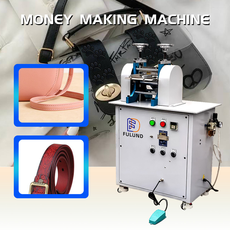 Hydraulic Leather Belt Embossing Machine Oil Pressure Roller