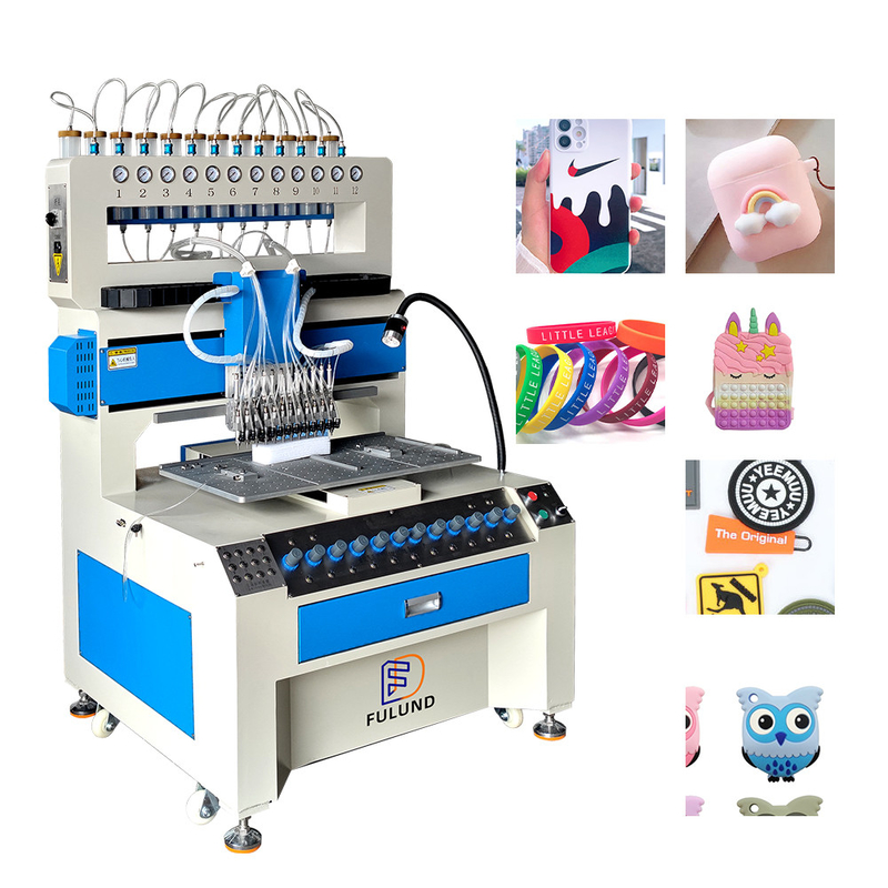 Energy saving and efficient drip moulding logo production line colorant PVC labels and keychain making equipment product