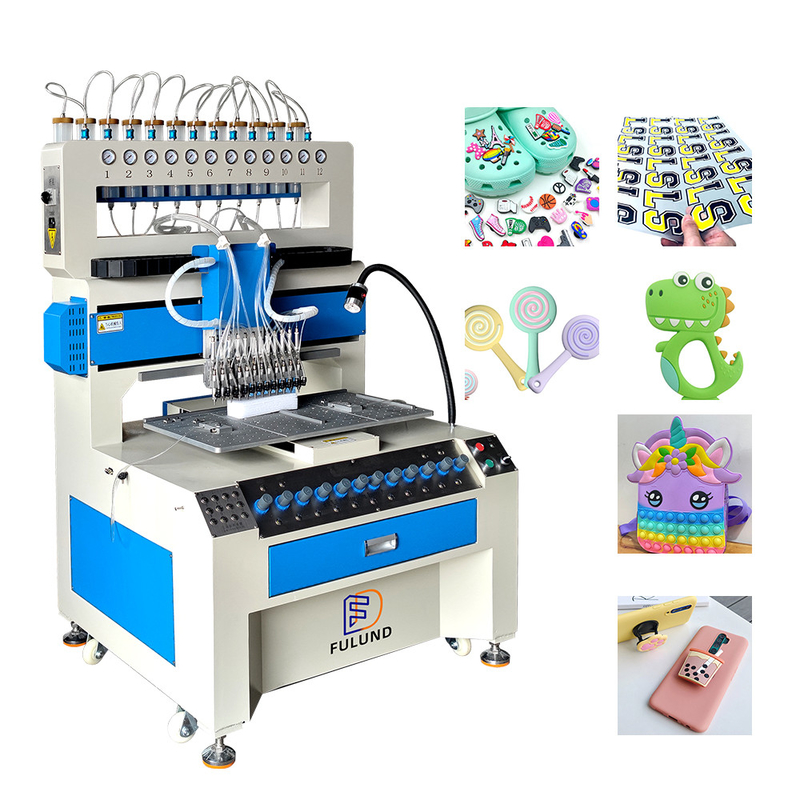 PVC SILICONE 3D key chain soft rubber dripping machine production line