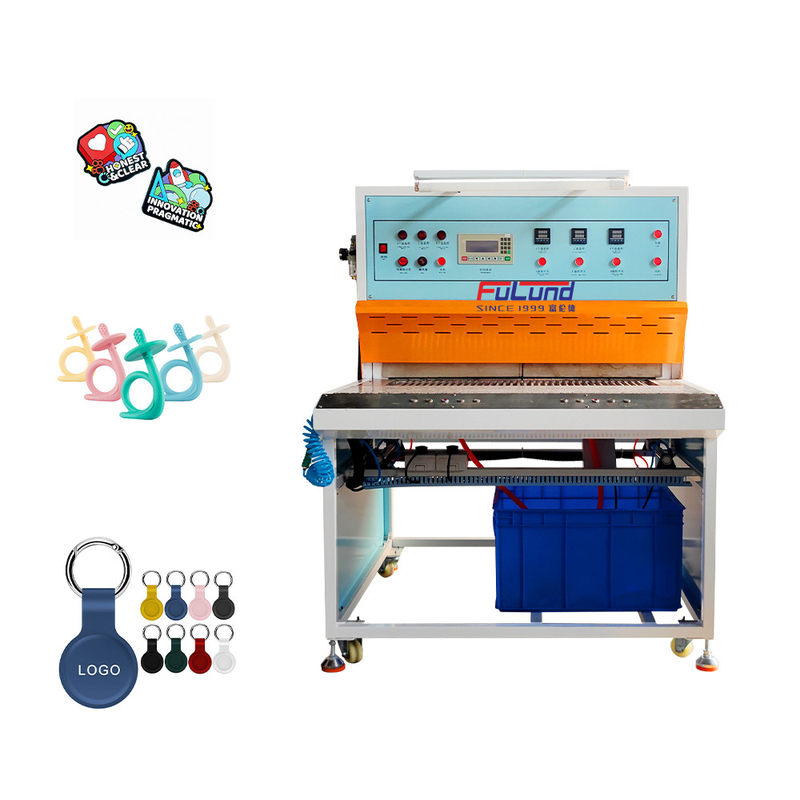 Rubber PVC Jeans Label Patch machine dispensing machine