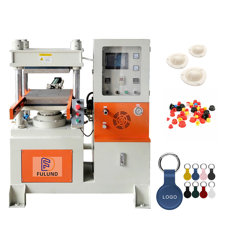 PLC Control Vulcanizing Press Machine For PVC Trademark And Soft Rubber Label