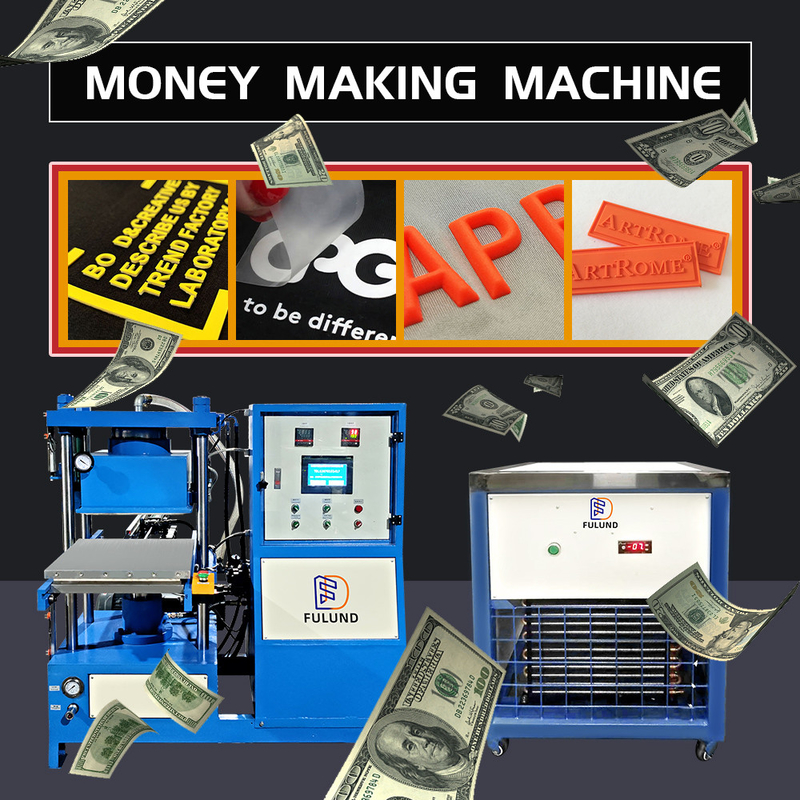 AC380V Silicone Products Making Machine Modern Vacuum Rubber Curing Vulcanizing Rolling Press