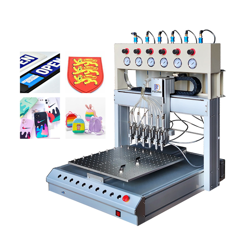 Pvc Rubber Making Machine 3d Label Dispensing Rubber Patch Machine