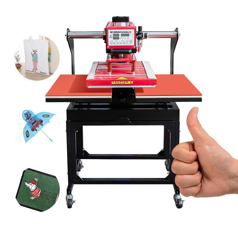 Best price semi-automatic large format double station pneumatic heat press for t-shirt