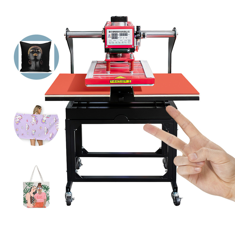 Pneumatic 40x60cm Sublimation Heat Press Transfer Machine Double Station For T Shirt