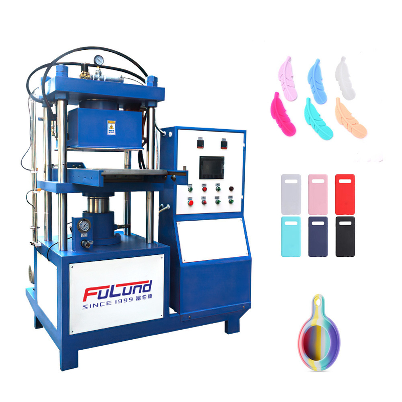 FuLund factory silicone hot press liquid logo hot pressing plate vulcanizing machine silicone product making machine