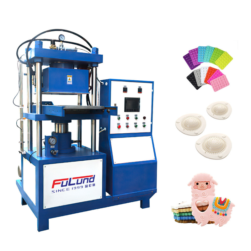 FuLund factory silicone hot press liquid logo hot pressing plate vulcanizing machine silicone product making machine