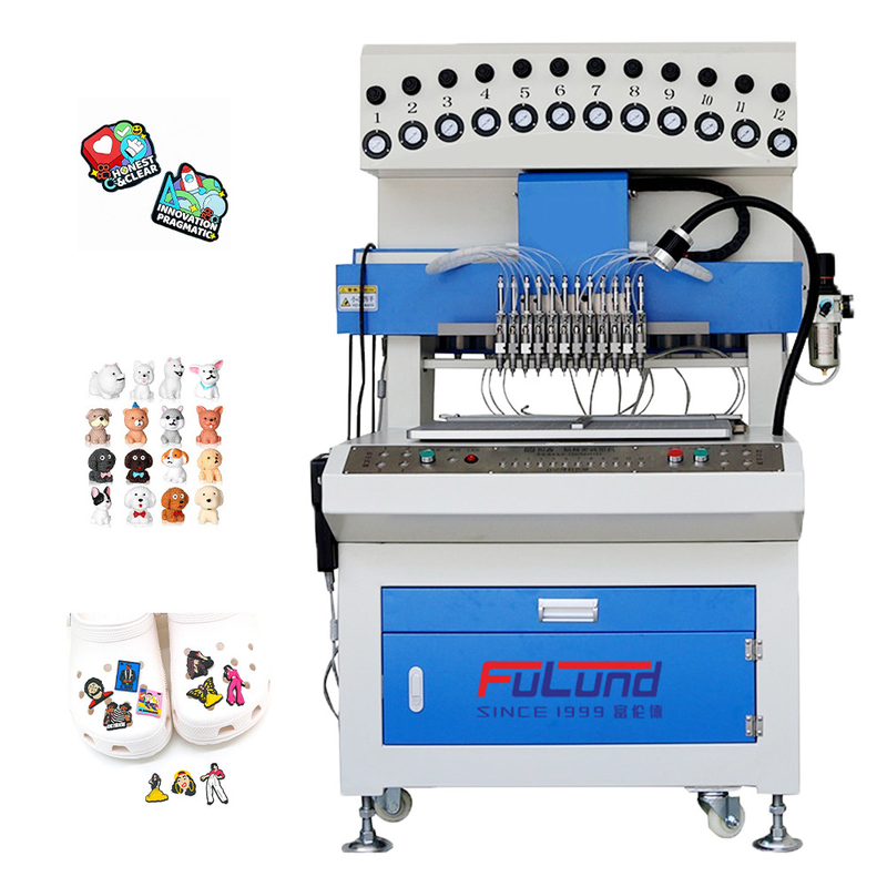 Fulund factory Plastic keychain key tag labels name cards luggage label making machine Epoxy dispensing machine with 3D