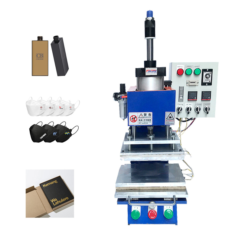 PVC Leather Logo Embossing Machine 50HZ 60HZ Semi Automatic