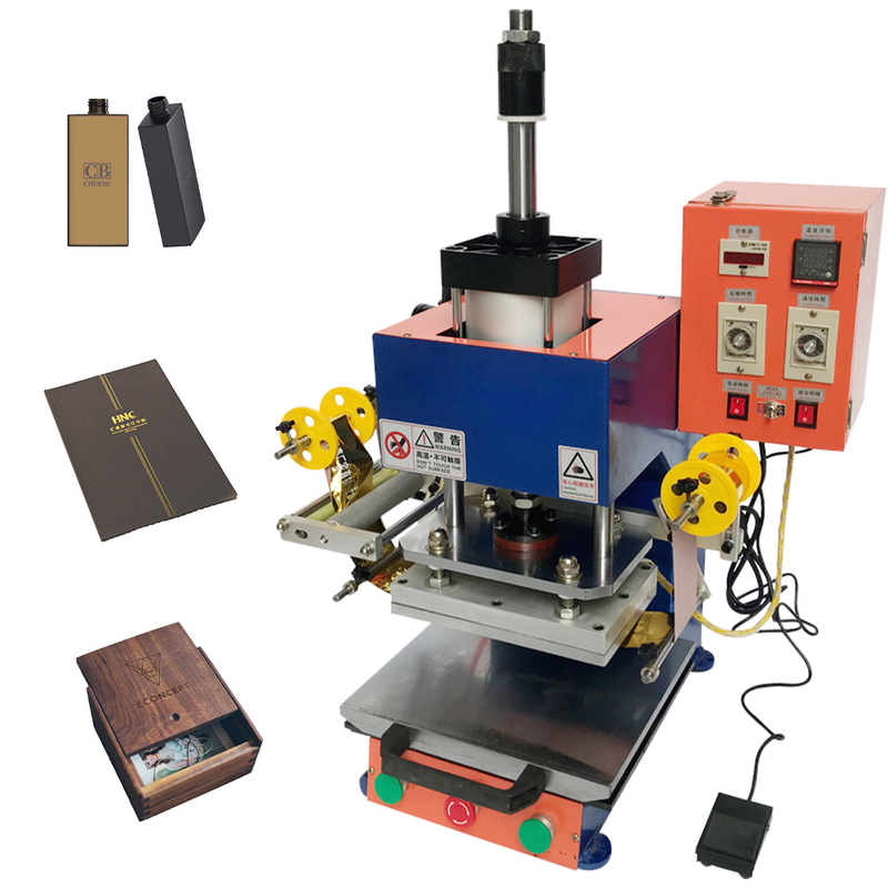 Pneumatic Hot Foil Stamping Machine , Leather Branding Machine for Photo Album OEM