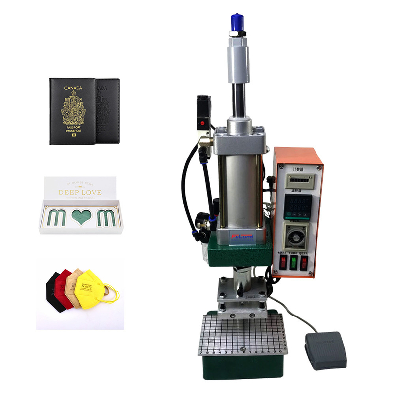 220V Leather Foil Embossing Machine , Card Hot Foil Stamping Printing Machine