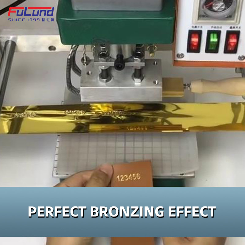 New automatic digital embossing pneumatic leather paper machine heat press machine letters hot foil stamping machine
