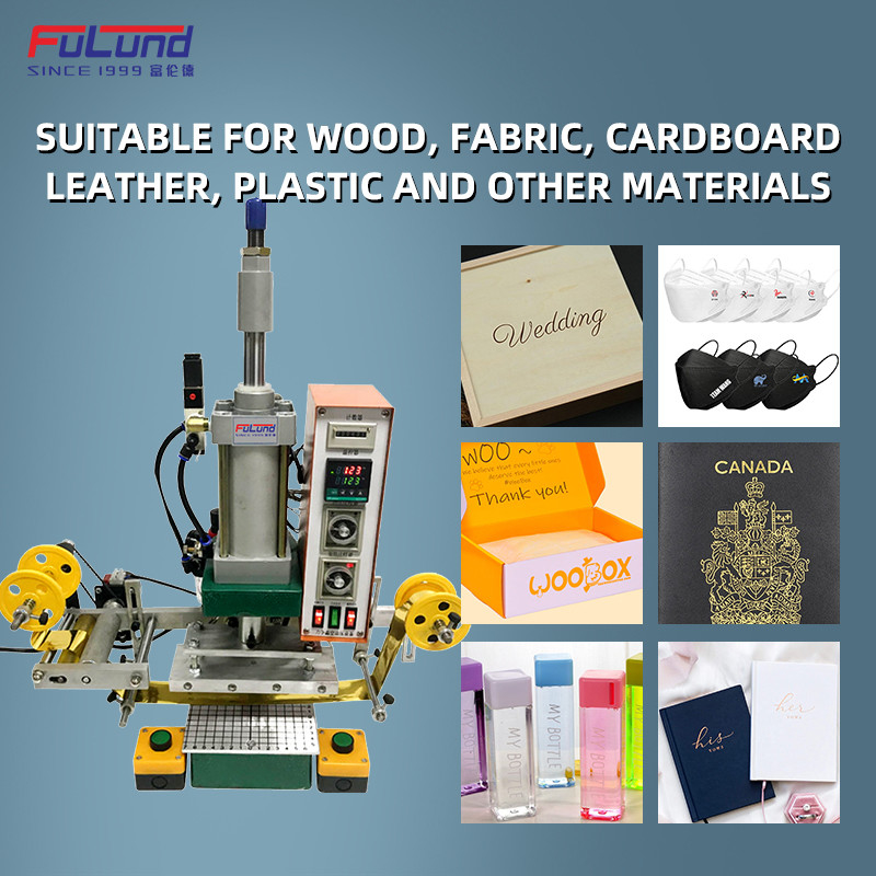 New automatic digital embossing pneumatic leather paper machine heat press machine letters hot foil stamping machine