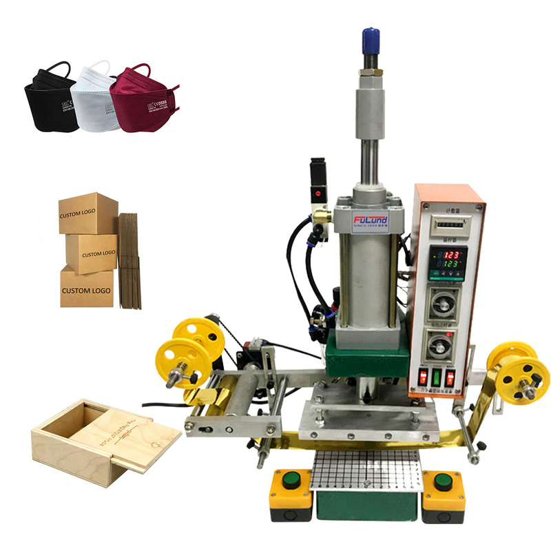 Hot Foil Stamping Machine Pneumatic Embossing Stamping Machines For Insole Gift Bags