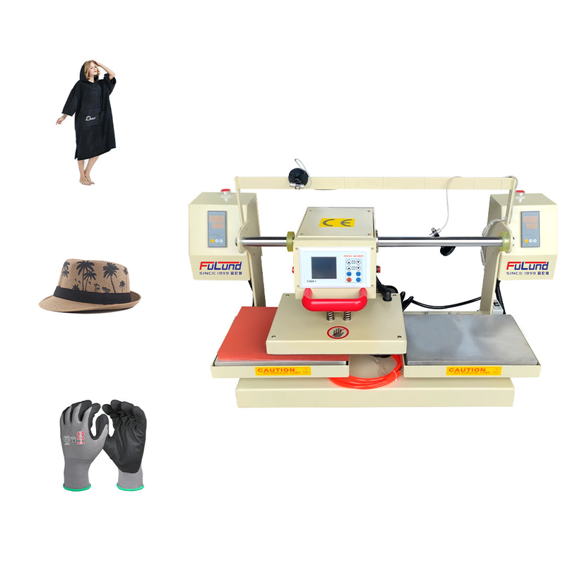 Fulund Automatic Heat Transfer Machine , Sublimation Machine For Shirts With Mug Plate