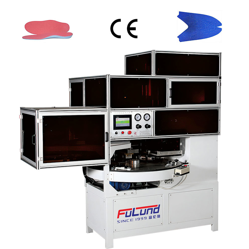 380V 2KW Automatic Heat Transfer Machine , Shoe Sole Making Machine For Cutting