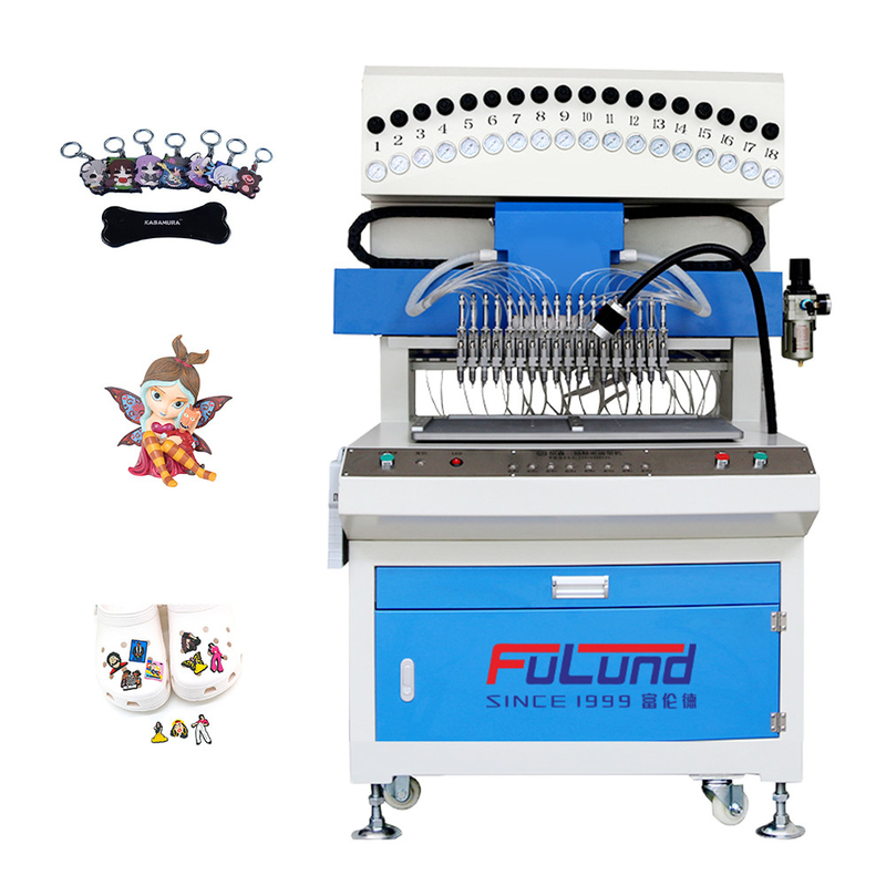 Full Automatic Rubber Making Machine 220V For Pvc Rubber Patch Logo Making