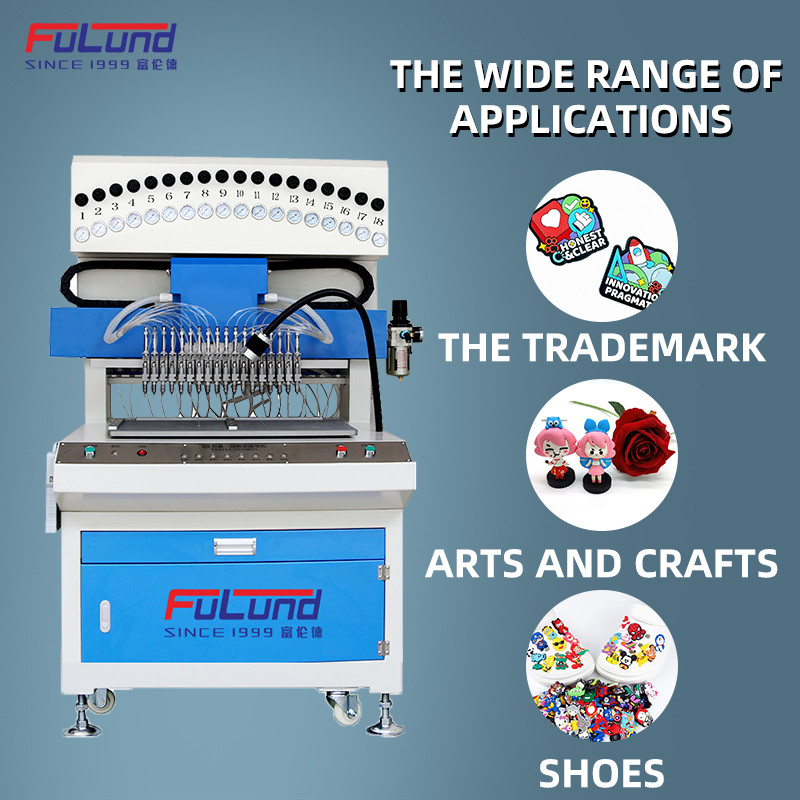Full Automatic Rubber Making Machine 220V For Pvc Rubber Patch Logo Making