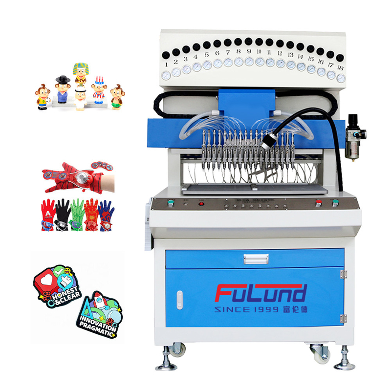 Rubber Pvc Keychain Making Machine 18 Color Dispensing Multifunctional