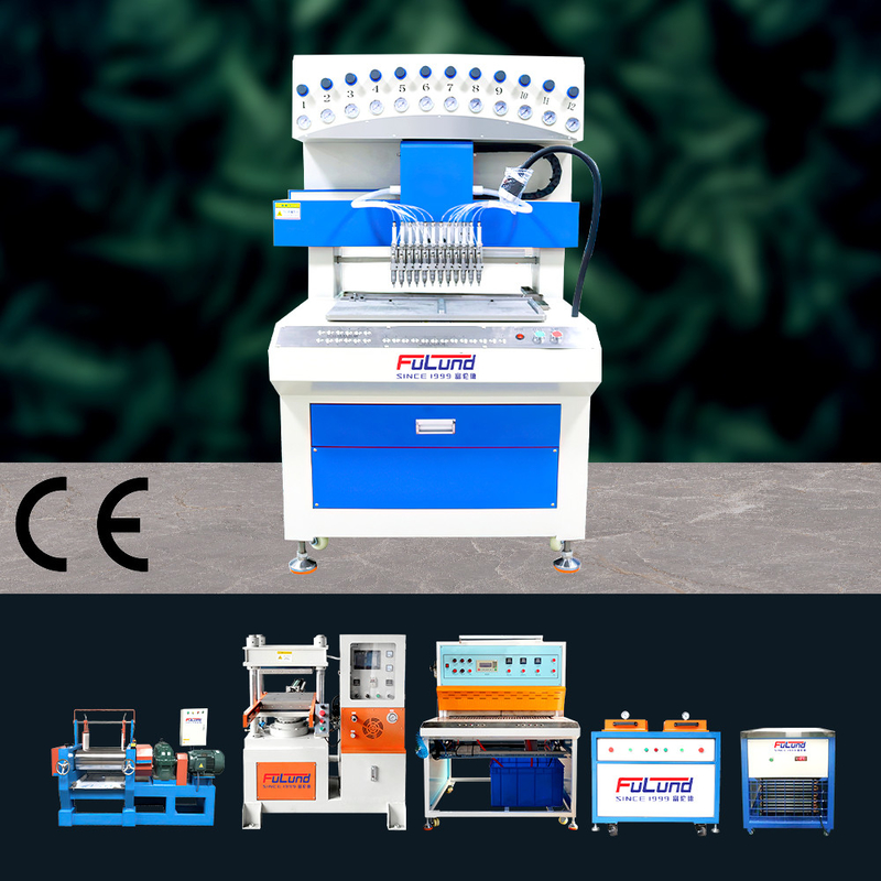 Full Automatic Rubber Making Machine , PVC Patch Maker Machine OEM ODM