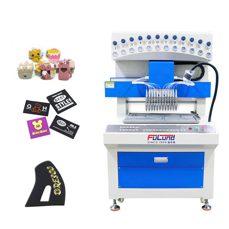 Plastic keychain key tag labels name cards luggage label making machine Epoxy dispensing machine with 3D axis