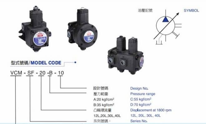 VCM-150T-48-LR Gear Pump And Vane Pump CML VCM-150T-94-LR VCM-150T-116-LR